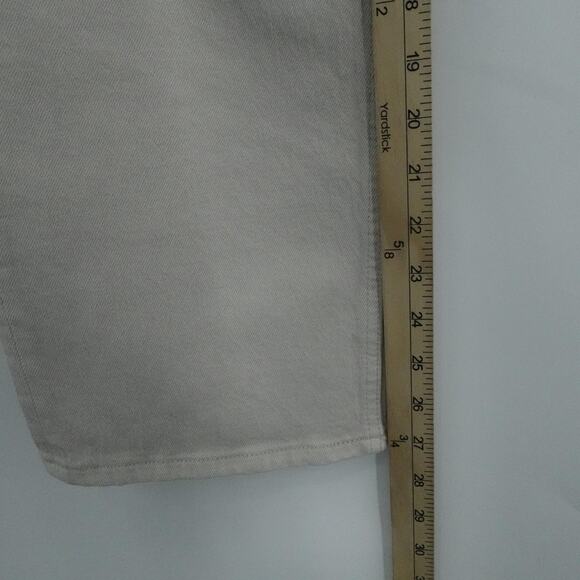 Abercrombie & Fitch Jeans Womens 31 Short Beige 90s Straight Ultra High Rise - Picture 10 of 16